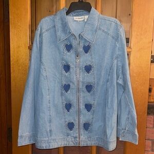G. Denim Blue Heart Jean Jacket